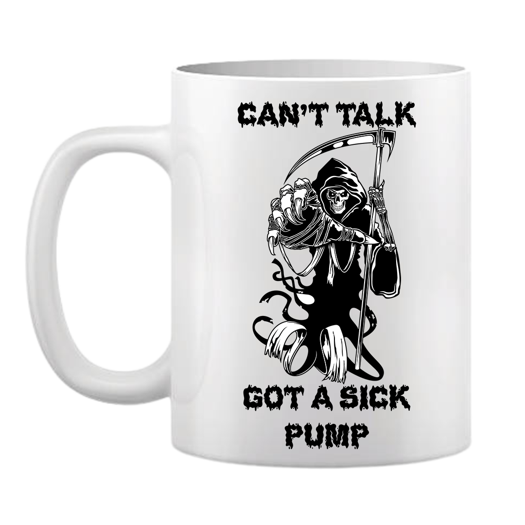 SNRLabs Can't Talk Got A Sick Pump Mug