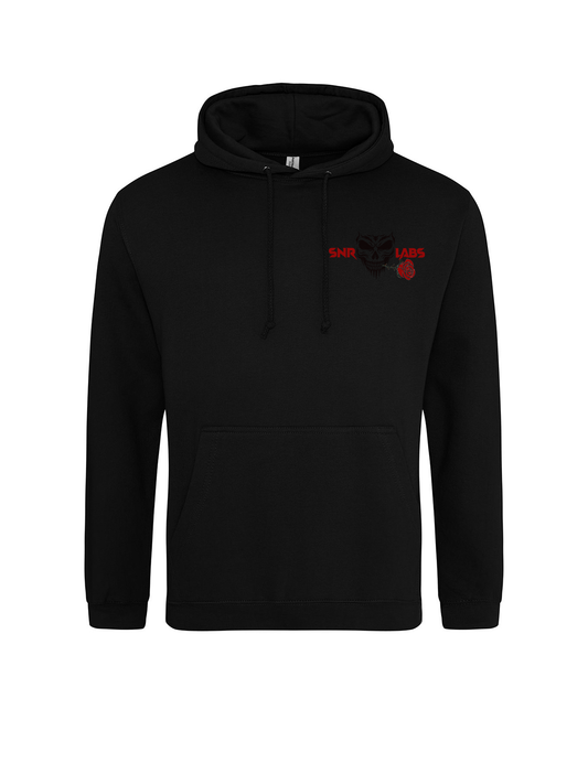 SNRLABS Coloured Logo Black Hoodie